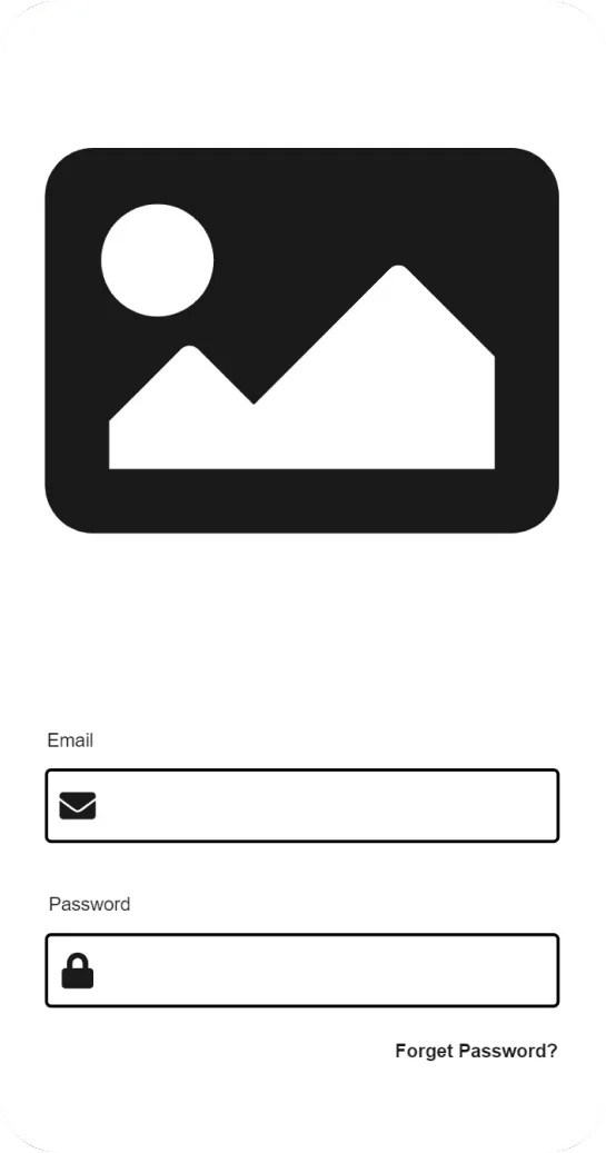 Login wireframe